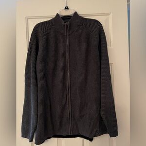 PGA Tour Sweater Mens XL Dark Gray Signature Collection Full Zip